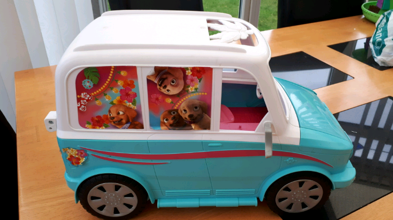 barbie dog van